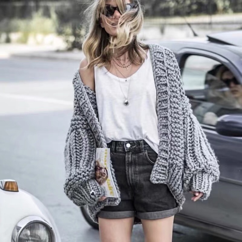 Oversized Loose Knitted Cardigan
